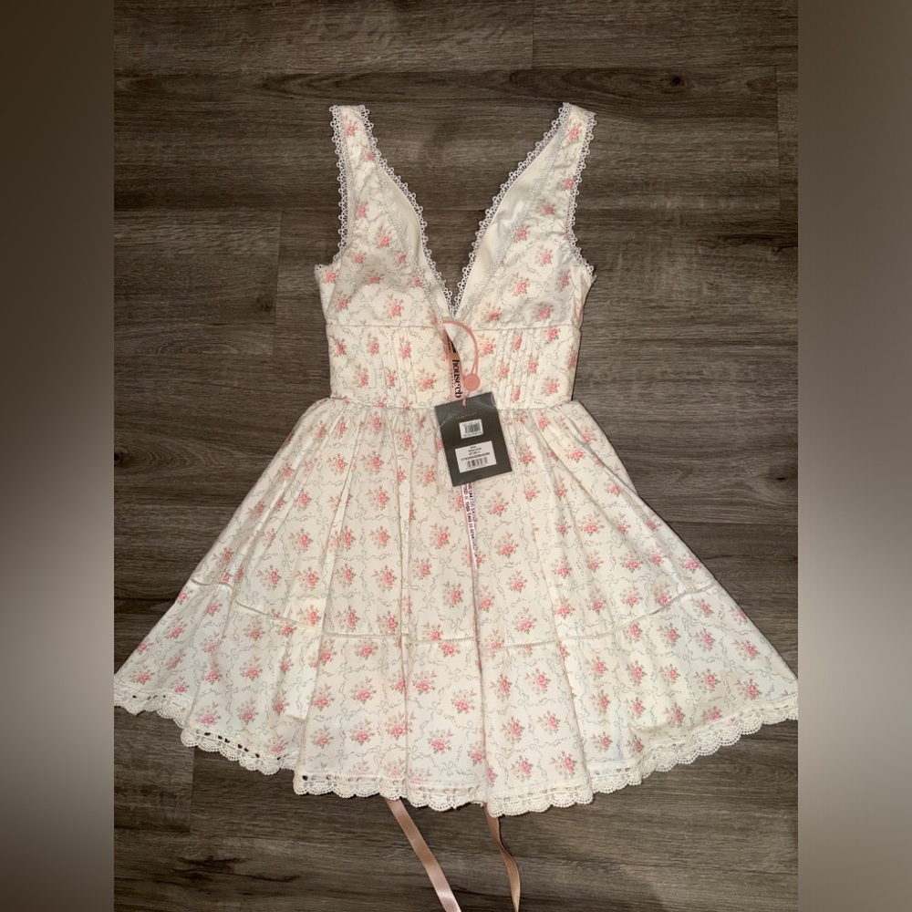 🇺🇸Firm Price🇺🇸house of CB SALMA Rose Print Mini Dress - Picture 12 of 16